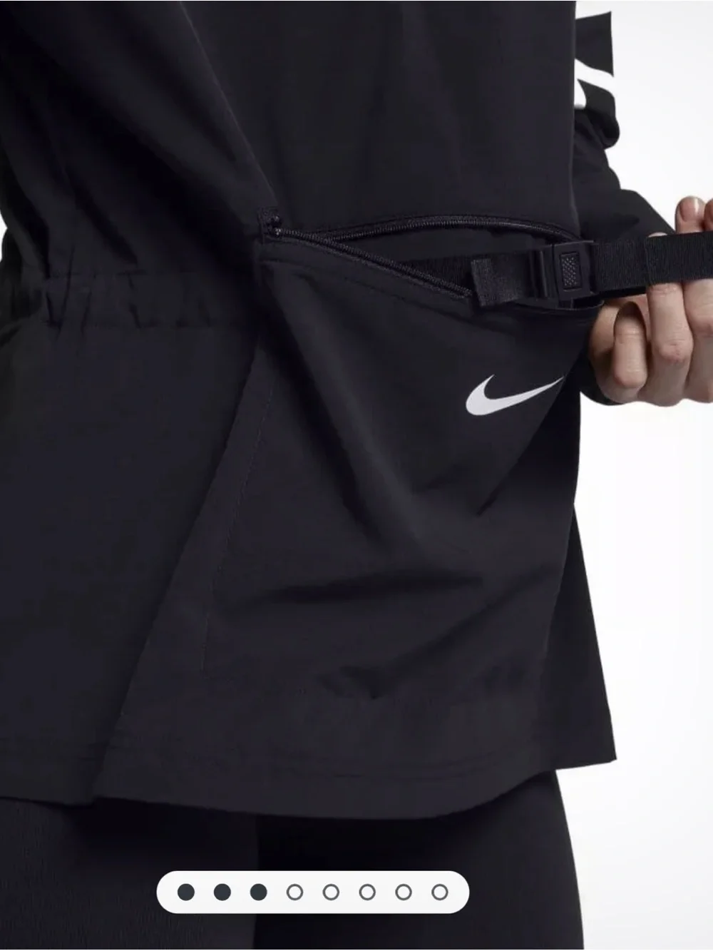 Nike Flex Women's Packable Training Jacket Black Medium EUC Half Zip Anorak